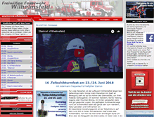Tablet Screenshot of feuerwehr-wilhelmsfeld.de